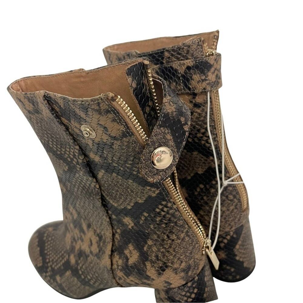 Joie Snake Heeled Boots - Picture 10 of 11